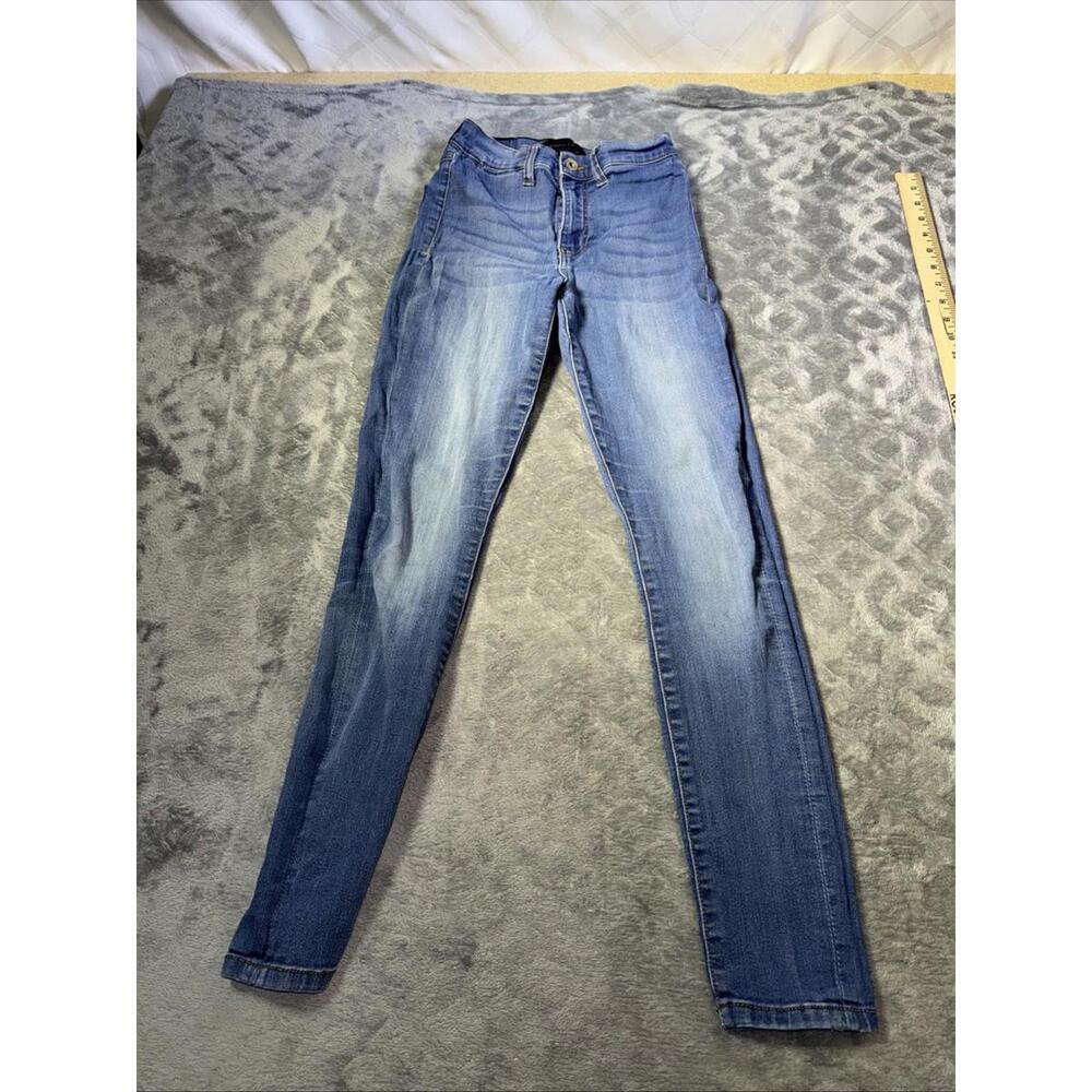 Kendall + Kylie Jeans Womens 1/25 Blue The Skyscraper Skinny Distressed Casual